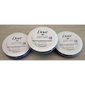 Dove Nourishing Body Care Rich Nourishment Cream -  1.69 FL OZ - Lot of 3